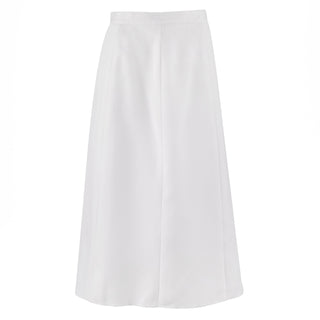 NAVY Women's Service Dress White Skirt - Unbelted. USN Female Unbelted Service Dress White Skirt with unbelted waistband for the Women's Naval SDW Uniform. Unbelted 6-gored skirt features a left zip and button closure, with an upper right front waistband pocket. Skirts are hemmed unless stated otherwise. Skirt length measured from bottom of waistband to hem. White CNT (Certified Navy Twill) 100% Polyester. Genuine, Official Military Uniform. Made in U.S.A.