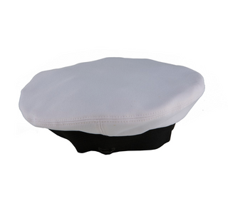 NAVY White CNT Dress Cap Cover