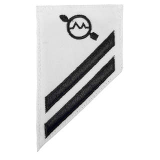 NAVY E2-E3 Combo Rating Badge: Operations Specialist - White