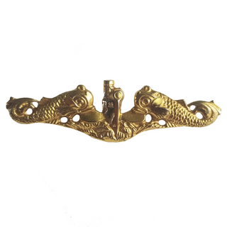 NAVY Metal Badge: Submarine Warfare Officer - Full Size