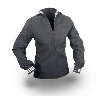 AS-IS Condition US NAVY Female Enlisted Service Dress Blue Jumper Top with Side Zipper. Affectionately known as part of the "Crackerjack" uniform, this USN SDB Jumper Blouse may be prescribed for wear year-round to all official functions when Dinner Dress or Full Dress Uniforms are not prescribed and civilian equivalent dress is coat and tie. Dark blue 00% wool serge. Made in the U.S.A. Genuine, Official US Military Navy Uniform.