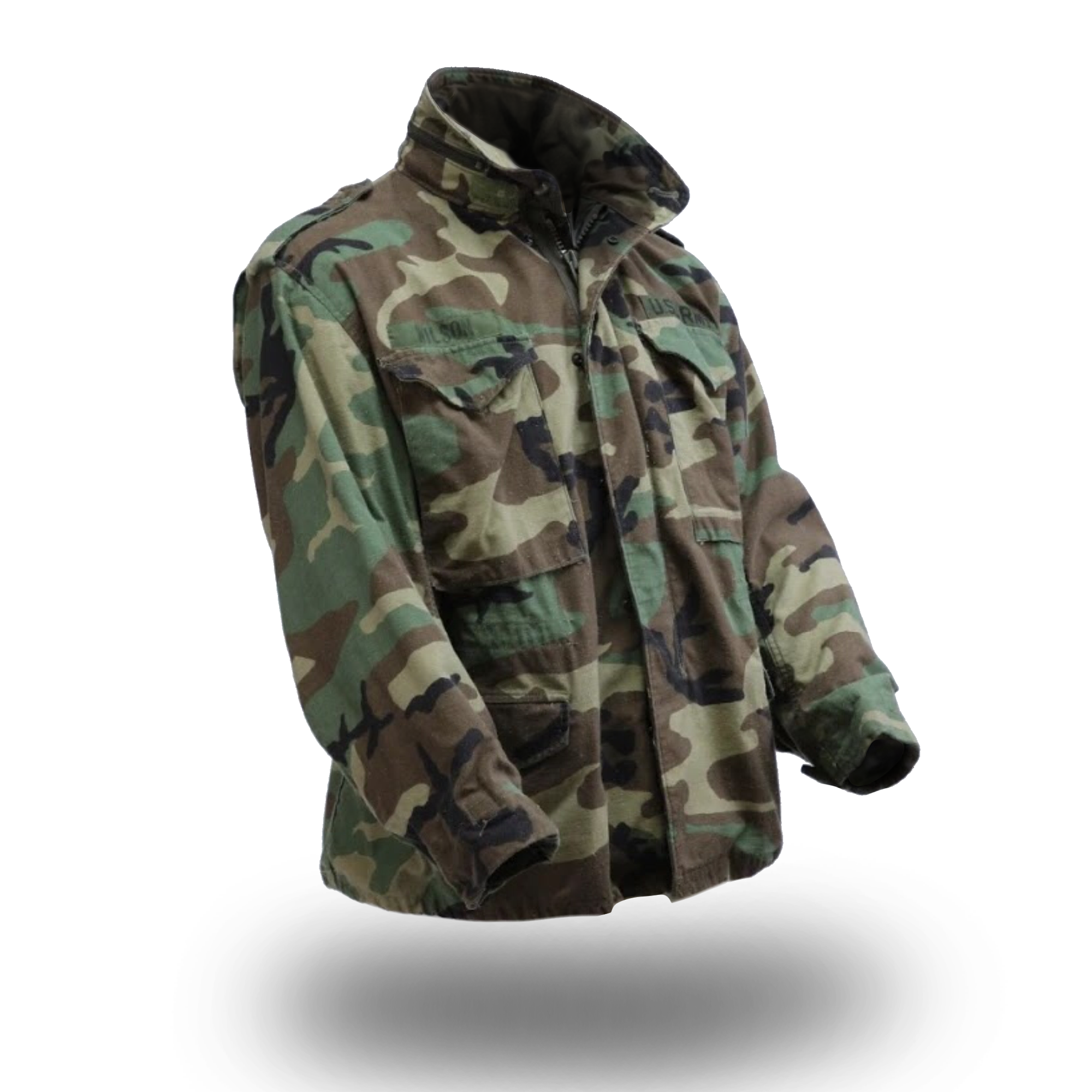 US Military M65 BDU Woodland Camo Field Jacket Outerwear Coat