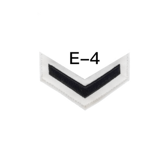 NAVY Men's E4-E6 Rating Badge: Operations Specialist - White