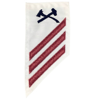 NAVY E2-E3 Combo Rating Badge: Damage Controlman - White