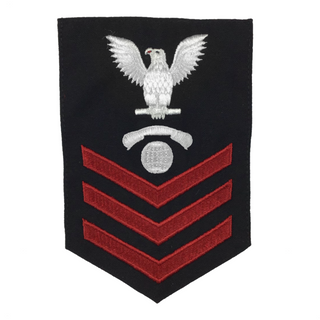 NAVY Men's E4-E6 Rating Badge: Interior Communications Electrician - Blue