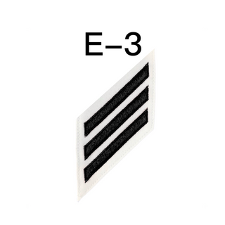 NAVY E2-E3 Combo Rating Badge: Missile Technician - White
