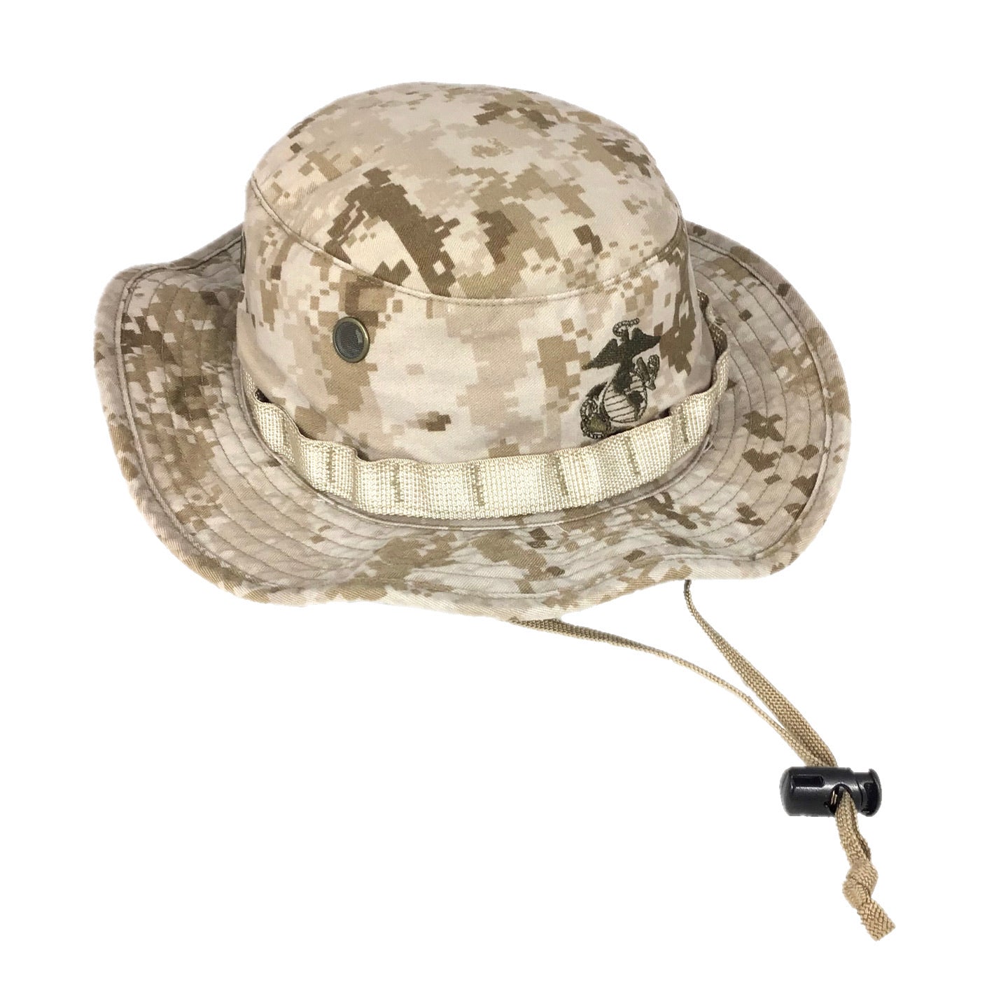 USMC MCCUU Desert MARPAT Camo Boonie Hat Cap Cover with EGA