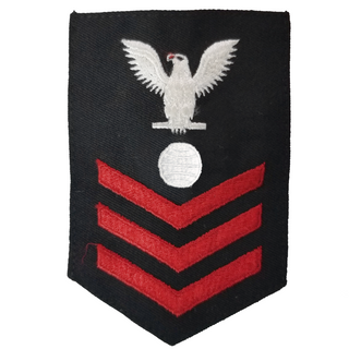 NAVY Women's E4-E6 Rating Badge: Electrician's Mate - Blue