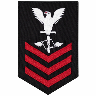 NAVY Women's E4-E6 Rating Badge: Aviation Maintenance Administrationman - Blue