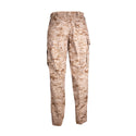 AS-IS Condition USMC MARPAT Desert Trousers. Marine Corps Combat Utility Uniform (MCCUU) MARPAT Desert Camo Pants. Authentic Standard Issue MCCUU uniform currently worn by the USMC in Marine Pattern sand/tan digi-cammies.  - Genuine, Official Military USMC Uniform - Pattern: Tan/sand Digital Desert Camouflage MARPAT - Fabric: 50% Nylon / 50% Cotton Ripstop treated with permethrin insecticide - Made in U.S.A.