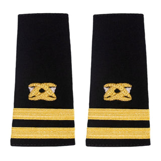 NAVY Soft Boards: Civil Engineer LT. USN Soft Shoulder Boards for Civil Engineer (CEC) - O3 Lieutenant. Required for wear for Men & Women Naval Officers on epaulets on Service Dress Blue white shirt, V-Neck Sweater and Maternity uniforms. Sold in pairs. US Navy Certified. Made in the U.S.A.