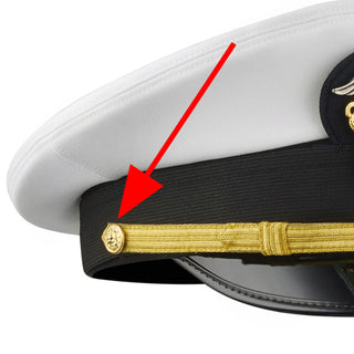 US Navy Screw-Back Gold Replacement Buttons for Naval Officer/CPO Combination Dress Cap.