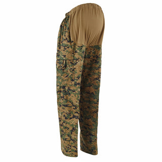 USMC MARPAT Woodland Maternity Trousers. US Marine Corps Women's Combat Utility Uniform Maternity Slacks in Woodland MARPAT Green/Brown Digital Camouflage. Genuine, official MCCUU Female Maternity Pants. Woodland MARPAT: Brown/Green/Black Digital MARPAT Camo with EGA Insignia. 50/50 Nylon Cotton Twill. Made in U.S.A.