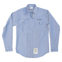 NAVY Women's Blue Utility Work Shirt - Long Sleeve