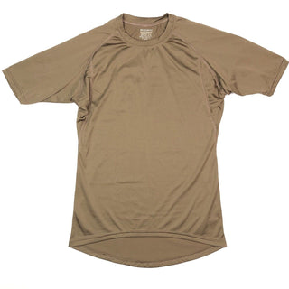Beyond PCU Level 1 Short Sleeve T-Shirt - Coyote Brown. Men's Beyond Clothing CLS-PCU layering system Level 1 baselayer shirt. This tactical short sleeve tee combines moisture-wicking, quick-drying, and breathable high-performance comfort in a base layer with feel of your favorite t-shirt. Style: CLS-PCU, Silk Line - L1A. Coyote Brown, 100% Polyester. Berry compliant. Made in U.S.A.