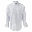 AS-IS NAVY Men's Pleated White Long Sleeve Shirt - FINAL SALE