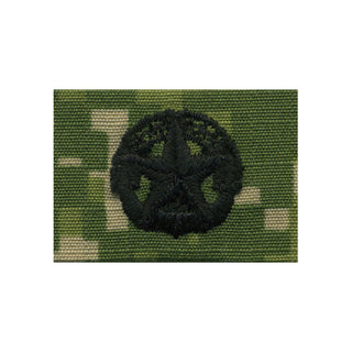 NAVY NWU Type III Badge: Command At Sea. US NAVY Working Uniform Type 3 Embroidered Badge - Command At Sea in Woodland Digital Camouflage.  - USN Certified - Individually sold - Badges are pre-owned and may be cut & folded 1-inch square minimum. - Made in the USA