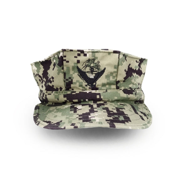 US NAVY LT CPT O-3 CAP WORKING UTILITY BLUE DIGITAL CAMO HAT, 6 7/8