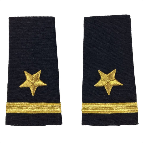 NAVY Soft Boards: Line Officer. USN O1-O6 Soft Shoulder Boards for Line Officer. Required for wear on Service Dress White, Shirt and V-Neck Pullover. Rank O-1 Ensign (ENS). Sold in pairs. US Navy Certified. Made in the U.S.A.
