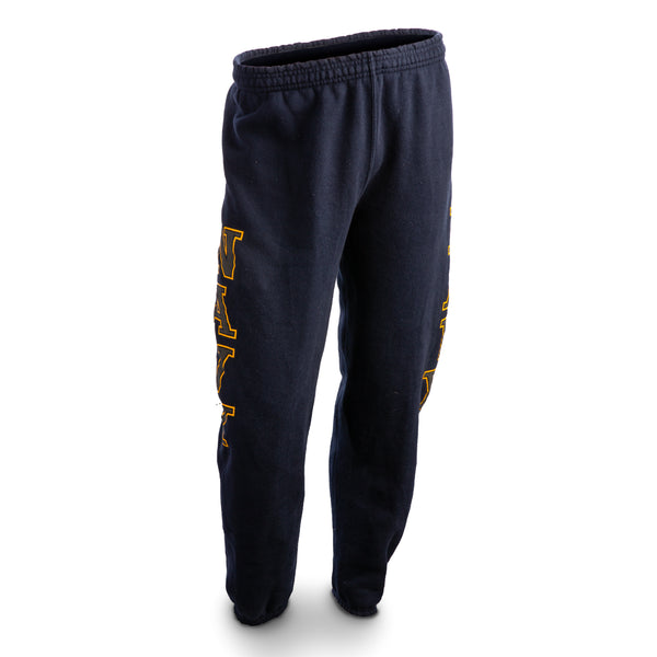 NAVY PT Sweatpants - Blue with Yellow