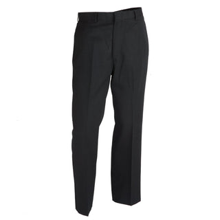 AS-IS NAVY Men's NSU Trousers - Athletic Fit. US NAVY Men's SU (Service Uniform) Trousers in Athletic Fit. Athletic Fit Pants have a relaxed fit through the thigh, hip and seat area; with a straight leg from knee to hem. Features fore and aft creases, belt loops, zippered front closure, 2 side and 2 back pockets. Genuine, Official Military Navy Service Uniform (NSU). Black Polyester/Wool. Made in U.S.A.