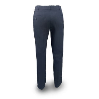 US NAVY Men's Service Dress Blue (SDB) Trouser Pants in Athletic Fit. Athletic Fit Pants have a relaxed fit through the thigh, hip and seat area; with a straight leg from knee to hem. If you've been working those quads & glutes in the gym, this fit may be for you.  These trousers are part of the USN wear for male Officer & (CPO) Chief Petty Officer uniforms --paired with the Service Dress Blue Jacket.