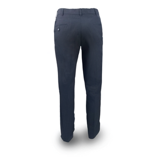 US NAVY Men's Brooks Bros Service Dress Blue (SDB) Trouser Pants. USN wear for male Officer & CPO uniforms. Matching trousers for the Men's Brooks Brothers SDB Jacket.  - Brand: U.S. Navy Premier Collection by Brooks Brothers - Color & Fabric: Black 100% Wool - Care: Dry clean only - Made in U.S.A. - Condition: AS-IS, pre-owned
