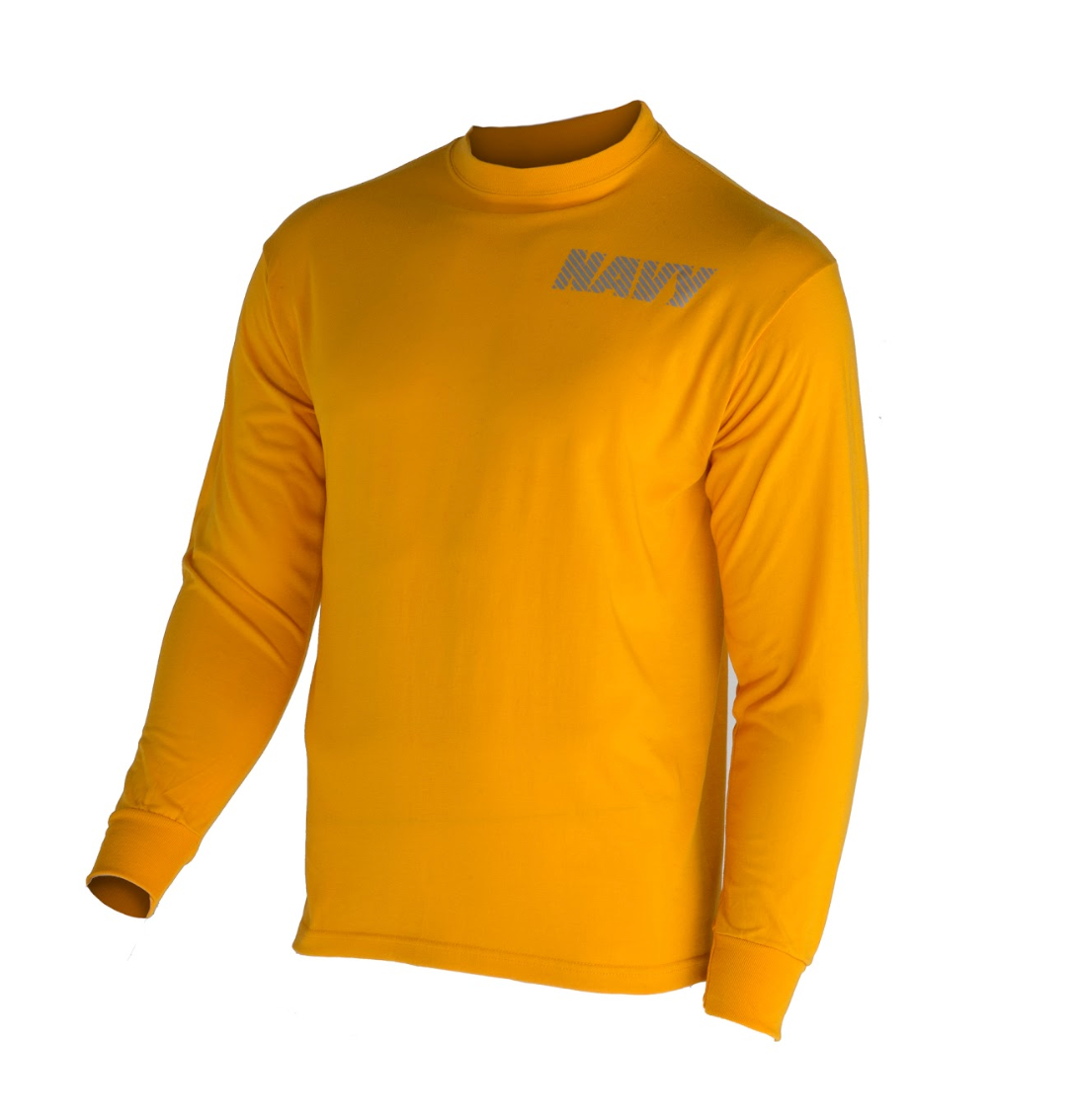 NAVY PT Yellow Long Sleeve T-Shirt | Uniform Trading Company