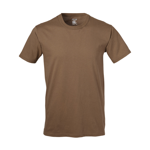 If you're going Type III, you'll need these undershirts Sailor! Unlike most items on our website, these are spankin' new. Soffe 3-Pack Undershirt - Coyote Brown. Undershirt t-shirt base layer approved to wear with U.S. Military Navy Type III Uniform.   100% Combed Ring Spun Cotton Jersey, style# 682M-3 Crew neck with bound-stitch neckline Form fitted with double needle hem Reinforced double stitched crew neck to retain shape wash after wash Moisture wicking technology keeps you dry Made in the USA