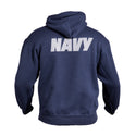 AS-IS NAVY Sweatshirt, Hooded - Blue / Silver
