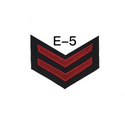 NAVY Men's E4-E6 Rating Badge: Gunner's Mate - Blue