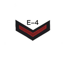 NAVY Men's E4-E6 Rating Badge: Musician - Blue
