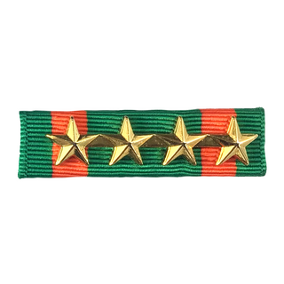 US Armed Forces Military Ribbon - Navy Achievement with 4 gold stars