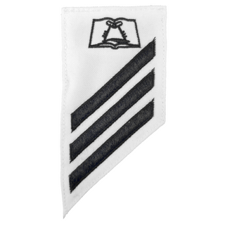 NAVY E2-E3 Combo Rating Badge: Culinary Specialist - White