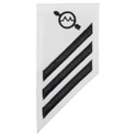 NAVY E2-E3 Combo Rating Badge: Operations Specialist - White