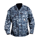 US NAVY NWU Type 1 Shirt Blouse. Navy Working Uniform Type I Coat aka "Blueberries." Authentic former issued USN Type 1 in Digital Blue Camouflage (retired in October 2019). Blue Digital Camo; 50% Nylon / 50% Cotton Twill. Genuine, Official Military Navy Working Type I Uniform; USN-Certified. Made in U.S.A.