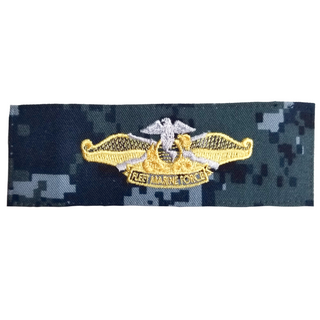NAVY NWU Type I Badge: Fleet Marine Force Officer