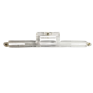 Ribbon Plastic Mounting Bar Rack for 4 Ribbons.  - Clutch back fasteners included. - Unit ribbons sold separately - Made in U.S.A. - Condition: Good, pre-owned/gently used unless marked as NEW.
