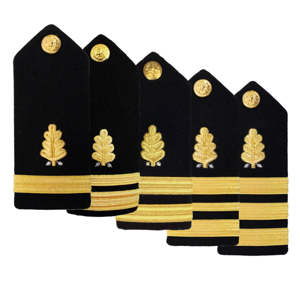 AS-IS Condition US NAVY Male O1-O6 Hard Shoulder Board: Dental Corps Navy Hard Shoulder Boards are designed to be worn on the following Naval uniforms: Dinner Dress Jacket Uniform (men only), Summer Blue Uniform, Summer Dress White, and Summer White Uniform. Choose from rank O-1, O-2, O-3, O-4, O-5, O-6.