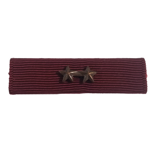US Armed Forces Military Ribbon - Navy Good Conduct Medal (NGCM) with 2 bronze stars