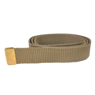 NAVY Women's Khaki Cotton Belt - Gold Tip