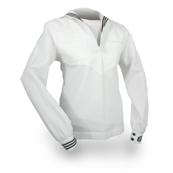 NAVY Women s Dress White Jumper Top Piping Zipper