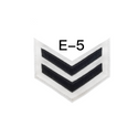 NAVY Women's E4-E6 Rating Badge: Machinist’s Mate - White