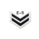 NAVY Men's E4-E6 Rating Badge: Yeoman - White