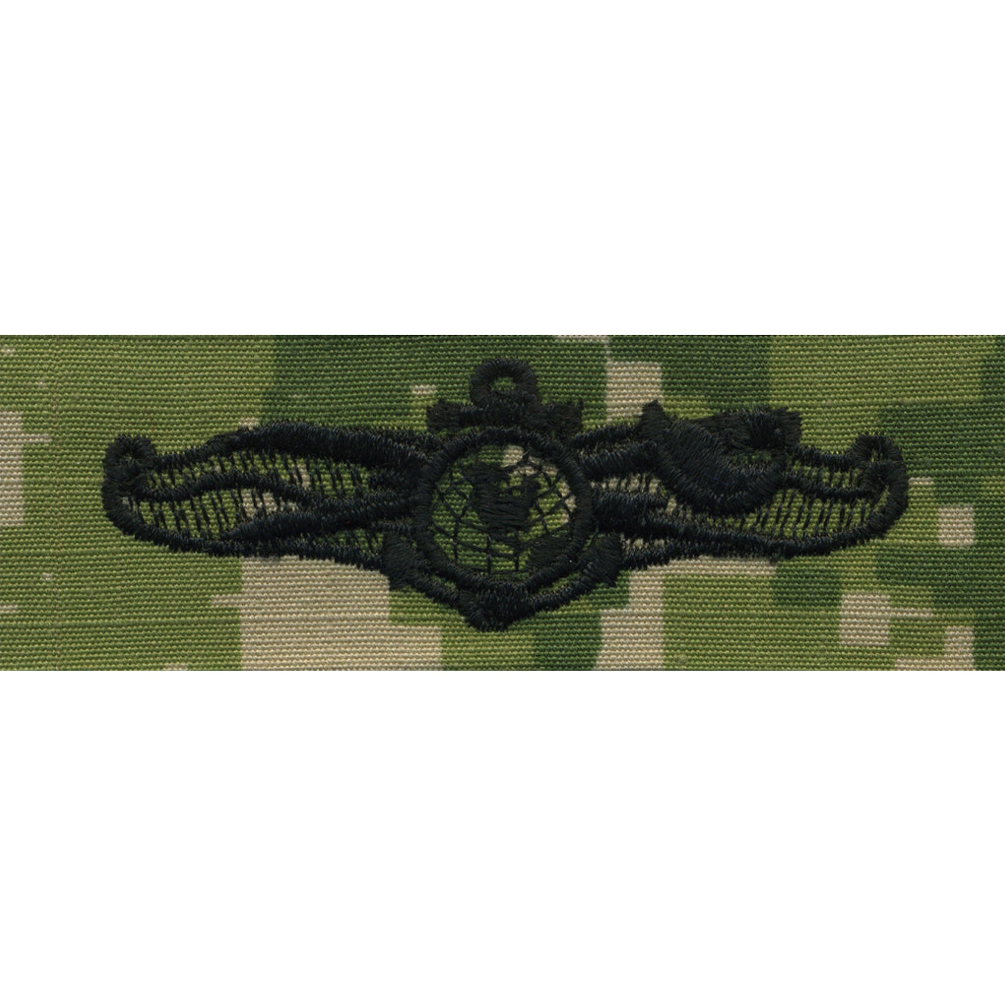 Navy Working Uniform Type 3 Woodland Green Information Dominance Warfare Specialist, Enlisted.  - USN Certified - Pattern: Woodland Digital Green Camo with USN Insignia - Fabric: 50% Nylon / 50% Cotton Ripstop - Made in U.S.A. - Condition: Good, pre-owned/gently used unless marked as AS-IS or NEW. Note: As-Is condition items NOT recommended for active military personnel under uniform inspection.