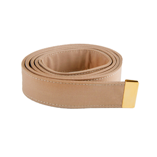 NAVY Men's Khaki Poly/Wool Belt - Gold Tip. USN Male Khaki Polyester Wool Belt with Gold Tip worn by Naval Chiefs & Officers. Belt worn with Poly Wool Service Khaki uniform. Buckle sold separately. Men's belt measures 1 1/4" wide. Tan Khaki poly wool with gold metal tip. USN-Certified; Genuine Military Uniform Item. Made in the U.S.A.