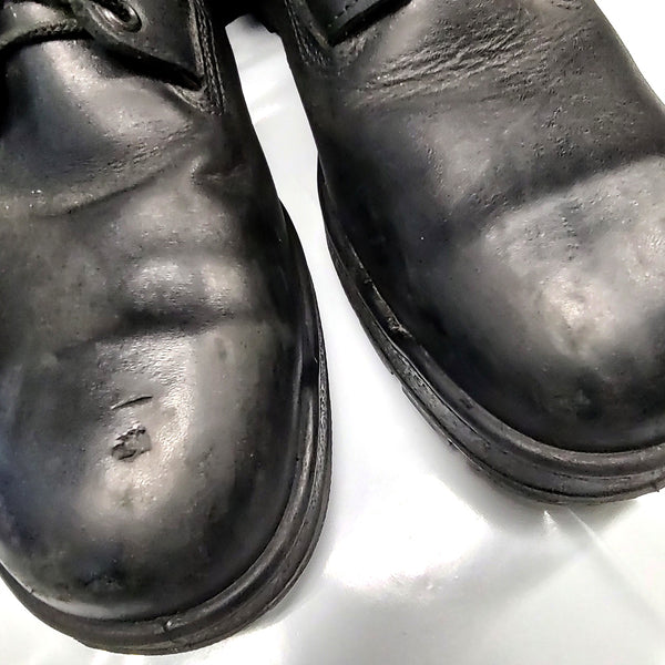 AS-IS NAVY Men's Black Steel Toe Boots - Style 808