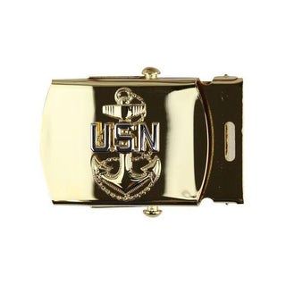 AS-IS NAVY Men's Gold Buckle - E7 Chief Petty Officer