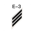 NAVY E2-E3 Combo Rating Badge: Yeoman - White