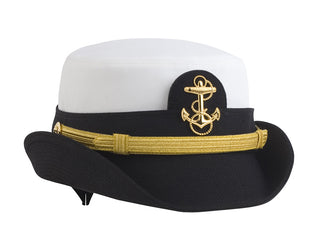 NAVY Female Midshipman Dress Cap - White Cover